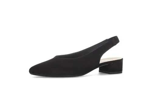 Gabor Damen Slingpumps, Frauen Pumps,Heels,hochhackige Schuhe,stoeckelschuhe,Ausgehschuhe,Abendschuhe,Court Shoes,Passform,schwarz,38 EU / 5 UK