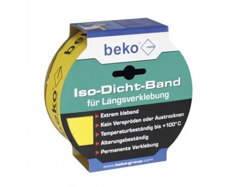 Beko Iso-Dicht-Band Gelb 60 mm x 40 m - Klebstoffe, hochwertiges Dichtmaterial für zuverlässige Abdichtungen und optimale Isolierung in Bau- und Renovierungsprojekten.