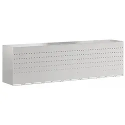 vidaXL Wagenmüllbehälter für 3 Behälter - Silber - Haushaltszubehör mit modernem, erweiterbarem Design für bis zu 3 Mülltonnen. Wasserabweisend und belüftet, bleibt dein Müll trocken und Gerüche werden vermieden.