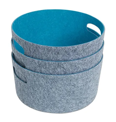 Betzold Filzkorb türkis – 38 cm Durchmesser, 18 cm hoch in grün von Betzold