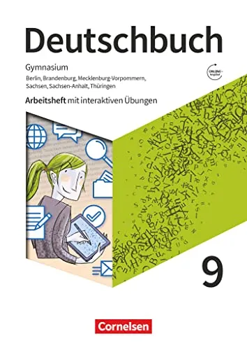 Deutschbuch Gymnasium - Berlin, Brandenburg, Mecklenburg-Vorpommern, Sachsen, Sachsen-Anhalt und Thüringen - Ausgabe 2019 - 9. Schuljahr: Arbeitsheft ... online - Mit Lösungen und Erklärfilmen