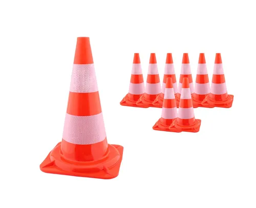 8x Verkehrs-Wanrkegel Flexibel Leitkegel Pylone Hütchen Kegel Lübecker Hut NEU