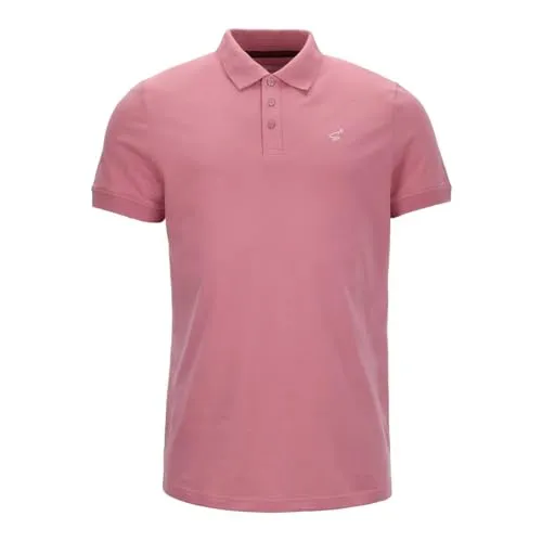 Spitzbub Herren Poloshirt T-Shirt Shirt Kurzarm in Rosa Altrosa (487, DE/NL/SE/PL, Alphanumerisch, XL, Regular, Regular)