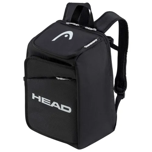 HEAD jr Tour Backpack 20l BKWH Rucksack Schwarz - Weiß - Tennisschläger Rucksack mit 2 Schlägerfächern, ideal für junge Spieler und perfekt für den Transport von 1-3 Tennisschlägern.