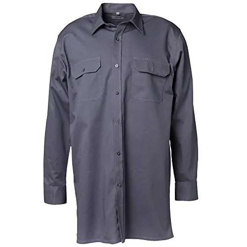 Hemd 0406 grau, Größe 49/50 - stilvolles Businesshemd - Business- & Abendmode für Herren, hochwertiges Hemd 0406 in grau, ideal für einen professionellen Auftritt und komfortable Passform.