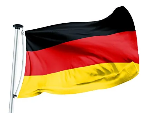 FLAGLY Premium Deutschland Flagge 100 x 150 cm in weiß von FLAGLY