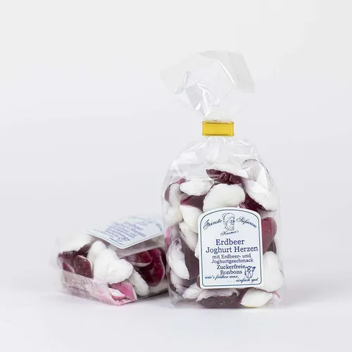 Erdbeere Joghurt Herzen, Bonbons mit Erdbeere Joghurt ... 32,50 EUR / kg