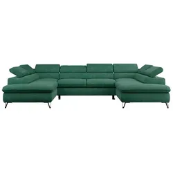 MKS MEBLE Sofa U-Form Türkis in türkis von Möbel Kraft