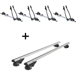 4x SAGITTAR Fahrradträger + Relingträger VDP004 XL für VW Touran ab 2003
