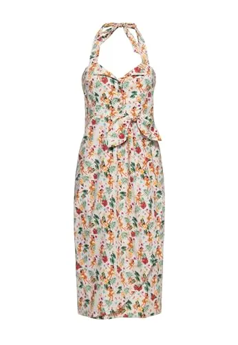 Queen Kerosin Damen Etuikleid · Sommerkleid · Bleistiftkleid · Neckholder · Retro · Vintage · 50s · Tropical · Hawaii · Party · Beach · Bar · Rocknroll · Rockabella · Hula Girls