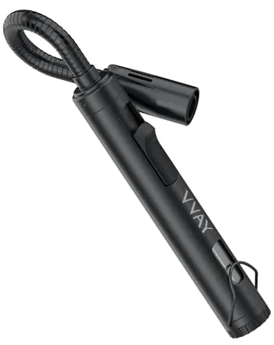 VVAY Stabfeuerzeug Jetflamme 360 Flexible, Gas Nachfüllbar - ohne Gas Geliefert