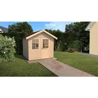 weka Komfort-Schwedenhaus Gr.2 – Tür und Fenster 300 - Gartenhaus mit hochwertigen Tür- und Fensterdetails, ideal für Ihren Garten und vielseitig nutzbar als Stauraum oder Rückzugsort.