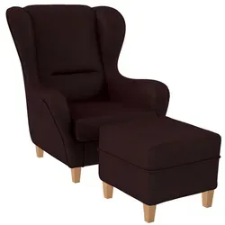 Supellex Ohrensessel, Rot, Textil, 92x108x92 cm, Wohnzimmer, Sessel, Ohrensessel