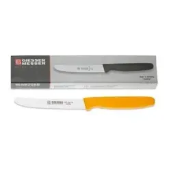 Giesser Universalmesser-Set, 6-teilig 8365 wsp 11-6 g - Küchenmesser Set aus hochwertigem Chrom-Molybdän-Stahl, ideal zum Schneiden von Tomaten und als Tischbesteck. Extra scharfer Wellenschliff für müheloses Schneiden, Made in Germany.