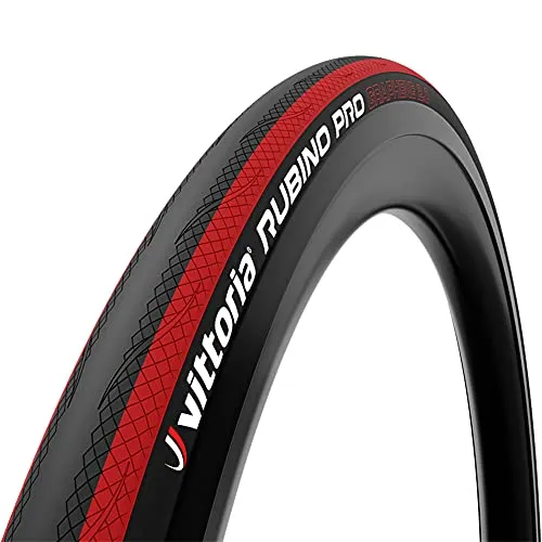 Vittoria Vitt. Rubino Pro falt sz-rot Graphene 2.0 - Fahrradreifen mit Graphene 2.0 Technologie, für hervorragende Leistung und Langlebigkeit, ideal für Rennradfahrer.