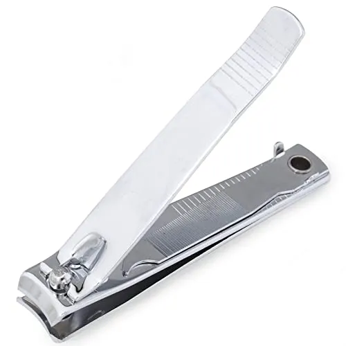 SS INSTRUMENTX Robuster Nagelknipser aus Edelstahl für Damen und Herren (Silber, 1 Stück)