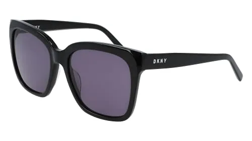 DKNY DK534S Damen-Sonnenbrille - Elegantes Design in Schwarz - Sonnenbrillen für Damen mit eckigem Vollrand-Design, aus hochwertigem Acetat für hohen Tragekomfort und stilvollen Schutz bei Sonnenschein.