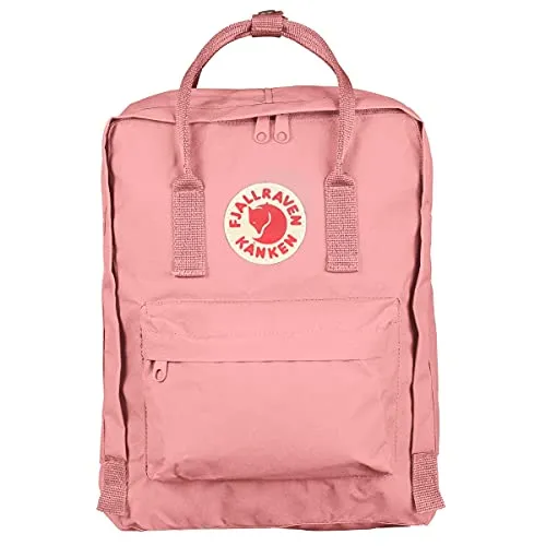 Fjäll Räven Kanken Tagesrucksack 16L - Ultraleichter Alltagsrucksack - Tagesrucksäcke für Unisex Erwachsene, ultraleicht und ideal für Reisen oder den Alltag. Perfekte Größe: 38 cm x 27 cm x 13 cm, handlich und stylisch in Pink.