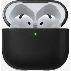 NOMAD Modern Leather Case für Airpods - Robuste Schutzhülle aus Echtleder - Audio-Zubehör: Hochwertige Schutzhülle aus Vollnarbenechtleder und Polycarbonat mit gummierten TPE-Bumper für optimalen Schutz Ihrer Airpods.