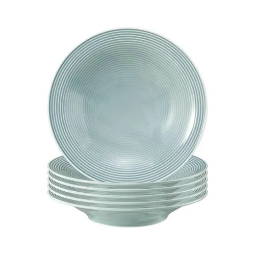 Seltmann Weiden Beat Color Glaze Suppenteller 6er Set in blau von Seltmann Weiden