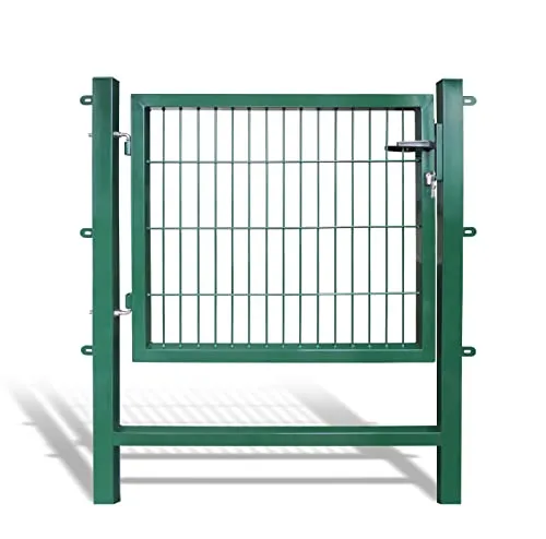 Arvotec Gartentor Easy 1000 x 800 mm - Gartentor mit kinderleichtem Aufbau, keine Pfostenanpassung nötig dank Querverbindung. Komplett mit Pfosten, Montagematerial & Schloss.