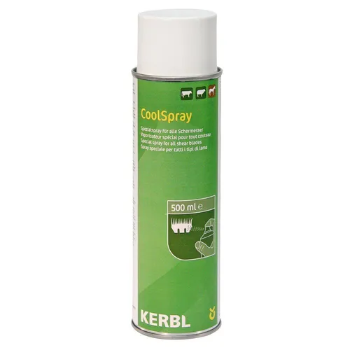 Kerbl CoolSpray 500 ml Reinigungsspray für Schermesser Kühlspray Schermaschine