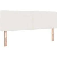 vidaXL Kopfteil Einfarbig Creme 140 cm – Stilvolles Design für dein Schlafzimmer - Dieses elegante Kopfteil aus Creme-Cordstoff bietet Komfort und Stil. Es ist ideal für Wandmontage und passt perfekt in moderne Schlafzimmer. Hochwertige Materialien garantieren Langlebigkeit und ein minimalistisches Aussehen.