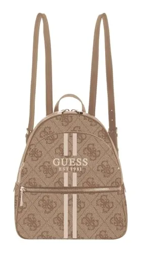 GUESS Manhatten II Large Backpack Latte Logo in braun von GUESS