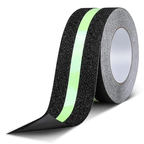 Produktbild AiQInu Fluoreszierendes Klebeband, 10m x 5cm Anti-Rutsch-Leuchtband, Markierungsband, Leuchtendes Leuchtband, Glow in the Dark, für Treppen, Leitern und Rutschige Böden Innen und Außen