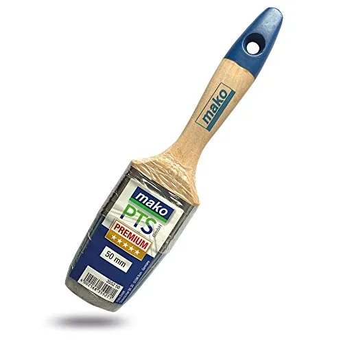 mako Premium Lack-Flachpinsel | Pinsel | Lackpinsel | Lackierpinsel - 50 mm/16,5 mm