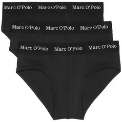 Marc O´Polo Men's Essentials 3-Pack Briefs, Black, Large - Herren-Slips mit klassischem Look, bequem und langlebig für den täglichen Gebrauch.