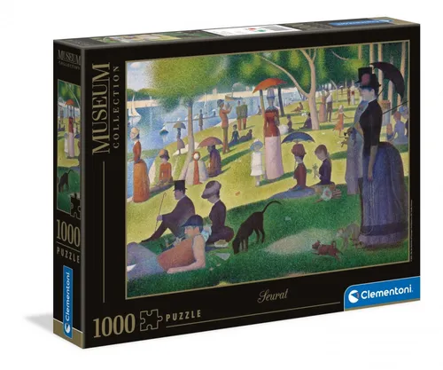 Clementoni 39613 Seurat Puzzle - 1000 Teile Museum Collection, fördert Konzentration und Denkvermögen, ideal für Kunstliebhaber