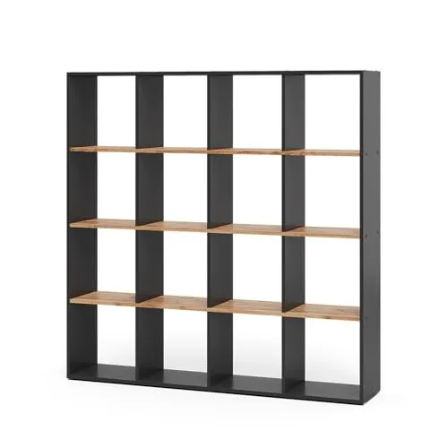 Vicco Raumteiler Karree, Anthrazit/Goldkraft Eiche von Vicco