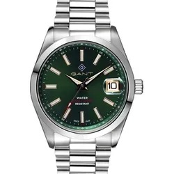 Eastham Armbanduhr 42mm in Silber/Grün - Moderne Eastham Armbanduhr mit 42mm Durchmesser, stilvollem silbernen Gehäuse und grünem Zifferblatt für einen eleganten Look im Alltag.