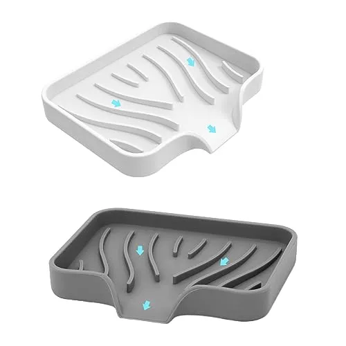 Stück Seifenschale,Seifenschale Mit Ablauf Seifenschale Mit Ablauf Silikon Seifenhalter Seifenhalter Silikon Badezimmer Seifenschale Ohne Bohren Für Seife Trocken Sauber Halten Rutschfreies Design 2