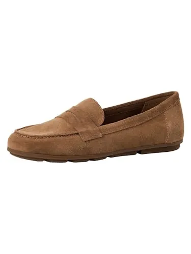 Tamaris Damen Loafer flach Leder, braun, 36 EU in braun von Tamaris