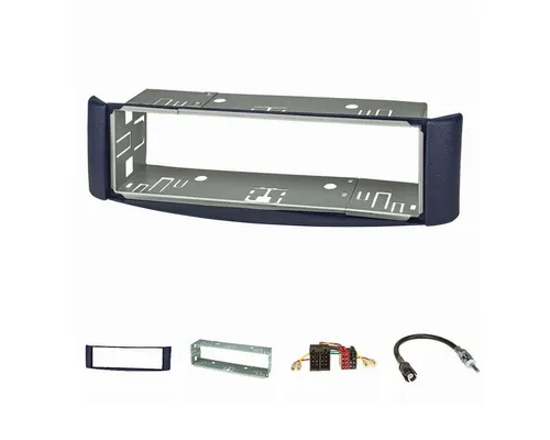 tomzz Audio Radioblende Set passt für Smart fortwo (450) Bj.1998-2007 blau mit Käf Autoradio