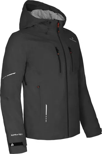 Bergson Regenjacke SKIEN THERMO Herren Regenjacke, leicht wattiert, recycelt, 20000 mm Wassersäule, N schwarz normal | 52
