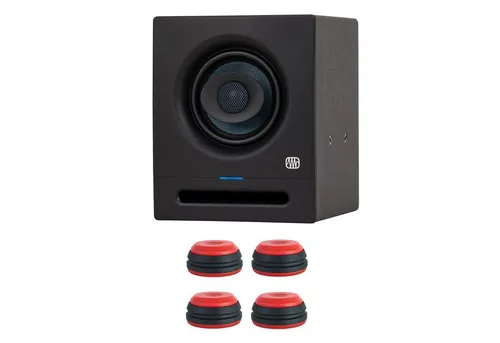 Presonus Studio-Monitor Eris Pro 4 mit Boxenfüße Rot von PreSonus