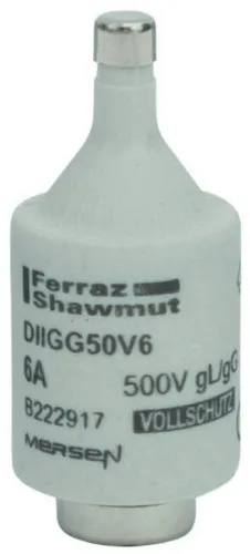 Mersen 597.0067 Diazed- Sicherungseinsatz DII 6A, E27