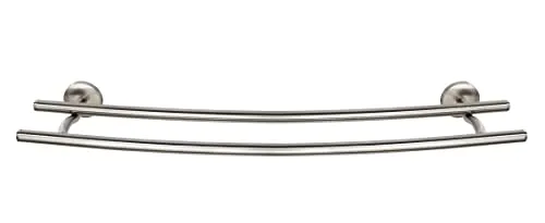 WENKO Handtuchstange Mod. Cuba Duo Matt, extra lang - Handtuchhalter & -stangen: Stylische Doppel-Handtuchstange aus rostfreiem Zinkdruckguss, extra lang für viel Platz und edles mattiertes Finish – ideal für jedes Badezimmer.