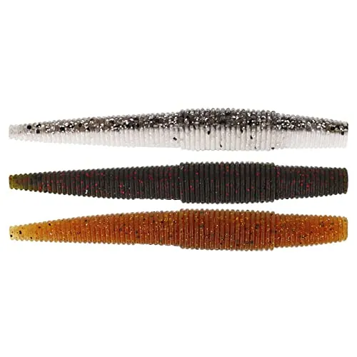 Westin Gummiköder zum Barschangeln & Zanderangeln Ned Worm 9cm 5g, Farbe:Clear Water Mix