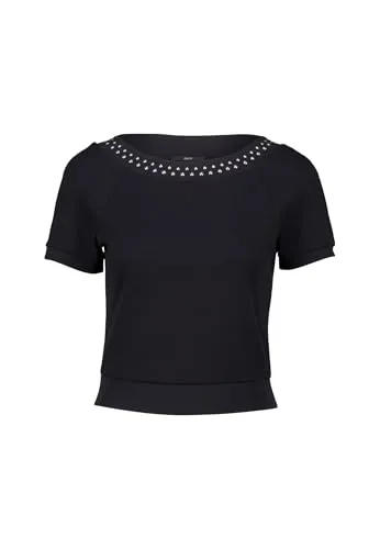 zero T-Shirt Damen Baumwolle schwarz, Größe 36 von Zero