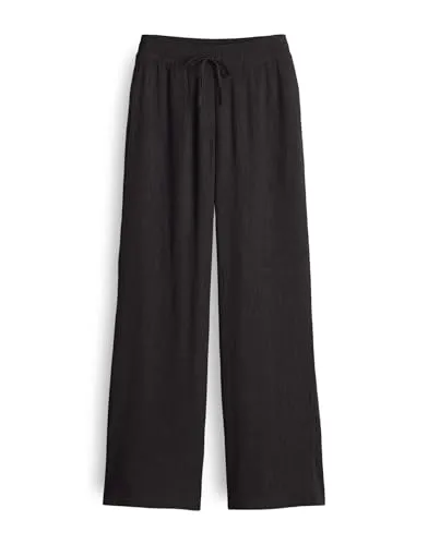 OPUS Damen City Pants | MAROU Crinkle Wide Leg mit flexiblen Komfortbund Midnight Brown, 44