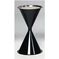 PROREGAL Klassischer Standascher für Innen- und Außenbereich - Schwarz, 72 x 42 x 42 cm - Eleganter Standascher zur effizienten Zigarettenentsorgung in öffentlichen Bereichen. Hergestellt aus robustem Kunststoff, vereint er Ästhetik und Funktionalität. Ideal für Büros, Restaurants und Bars.