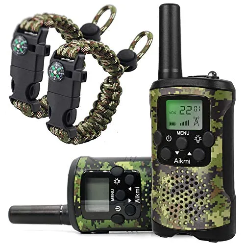 Walkie Talkies für Kinder 4-12 Jahre - 8 Kanal Funkgerät mit LCD & Taschenlampe - Funkgeräte für Kinder im Alter von 4-12 Jahren, ideal für Abenteuer und Outdoor-Aktivitäten. Mit 8 Kanälen, klarer Kommunikation und sicherem Design für unvergessliche Erlebnisse.