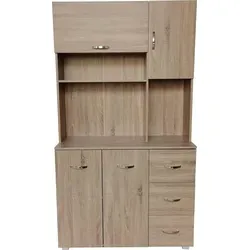 Küchenschrank Blanca HTI-Line – Vielseitiger Stauraum - Entdecken Sie den Küchenschrank Blanca mit Regalfächern und Schubladen. Ideal für Geschirr, Töpfe oder als Ablage im Büro. Maße: 100 x 180 x 40 cm (BxHxT). Praktisch und flexibel einsetzbar!