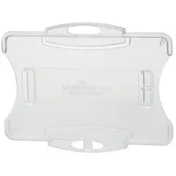DURABLE Hinweisschild Ausweishalter 54x85mm - 10 Stück - Praktische Ausweishalter für Hoch- oder Querformat, ideal für Betriebs- und Sicherheitsausweise. Kombinierbar mit Clip, Kette oder Jojo, aus transparentem Kunststoff.