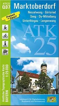ATK25-Q07 Marktoberdorf (Amtliche Topographische Karte 1:25000) | Buch | 9783899