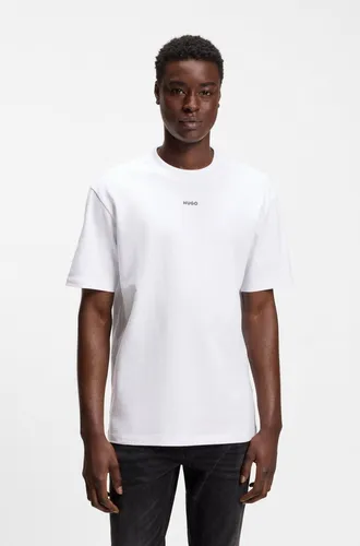 HUGO Herren Dapolino Relaxed-Fit T-Shirt - T-Shirt für Herren aus schwerem Baumwolljersey mit auffälligem Logo-Print, ideal für einen lässigen Look und maximalen Tragekomfort.